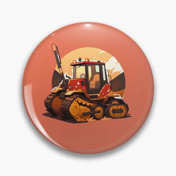 Item preview,  Crimson Crawler Bulldozer designed and sold by MYTHIC PEEL STICKERS.