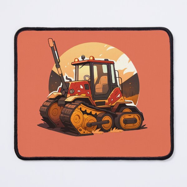 Item preview, Crimson Crawler Bulldozer designed and sold by MYTHIC PEEL STICKERS.