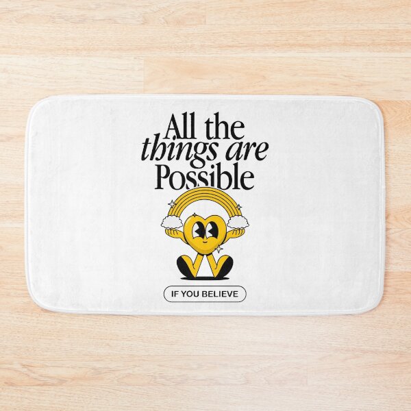 Item preview, All Things Are Possible – Motivational Cute Heart Design designed and sold by HasHs.