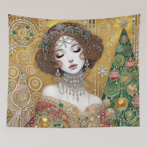 Item preview, Enchanted Christmas Goddess Art designed and sold by Yves Artico.