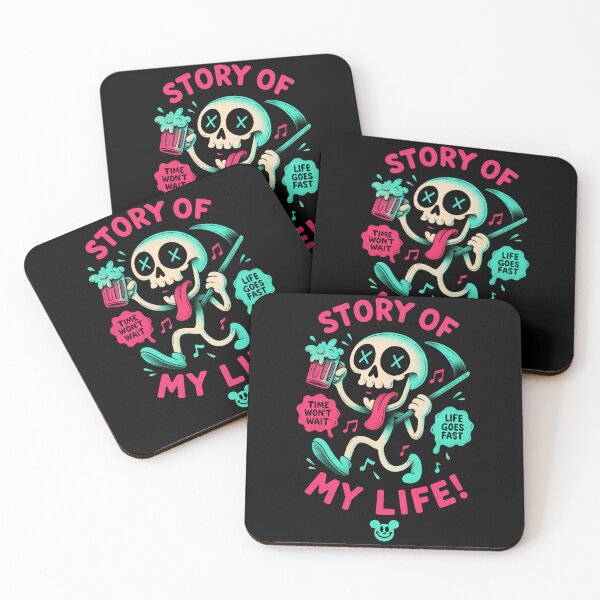 Item preview, Neon Skull Trippy Cartoon – Retro Streetwear Graphic Art designed and sold by Mewra.