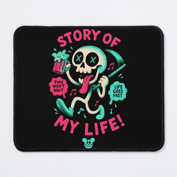 Item preview, Neon Skull Trippy Cartoon – Retro Streetwear Graphic Art designed and sold by Mewra.