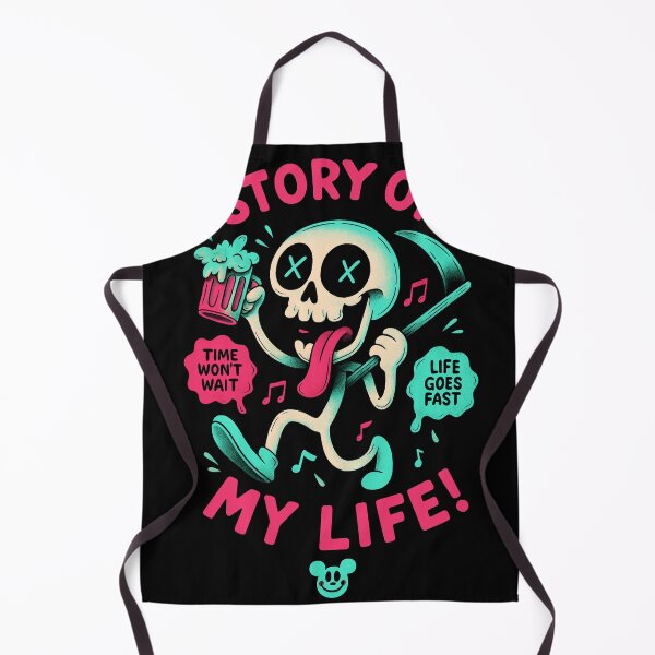 Item preview, Neon Skull Trippy Cartoon – Retro Streetwear Graphic Art designed and sold by Mewra.