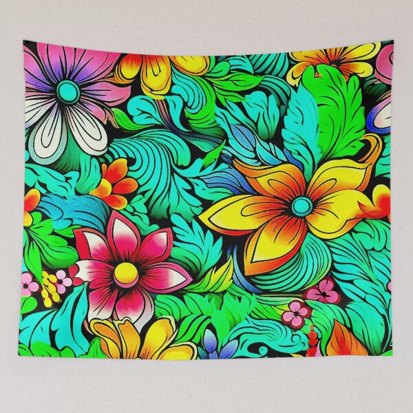 Item preview, Colorful Flowers designed and sold by ViaARTfactory.