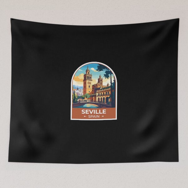 Item preview, Seville City Spain Travel Sticker designed and sold by TulipaGraphics.