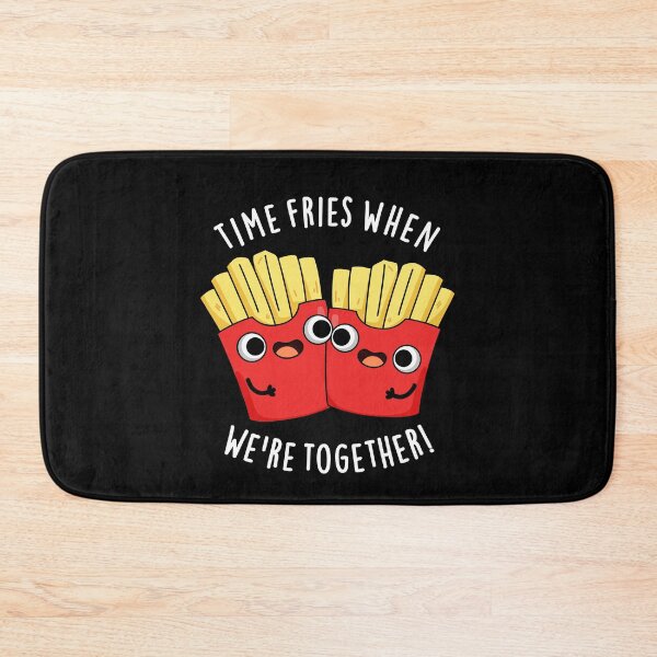 Item preview, Time Fries When We're Together Funny Food Pun (Dark BG) designed and sold by punnybone.