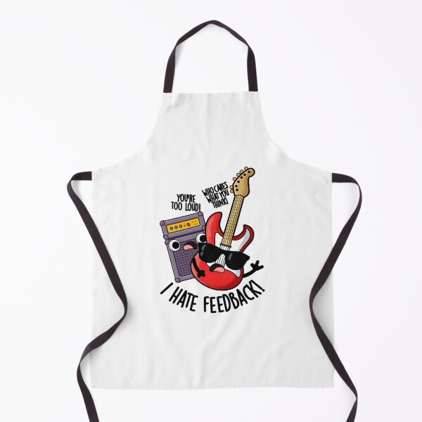 Item preview, I Hate Feedback Funny Guitar Pun  designed and sold by punnybone.