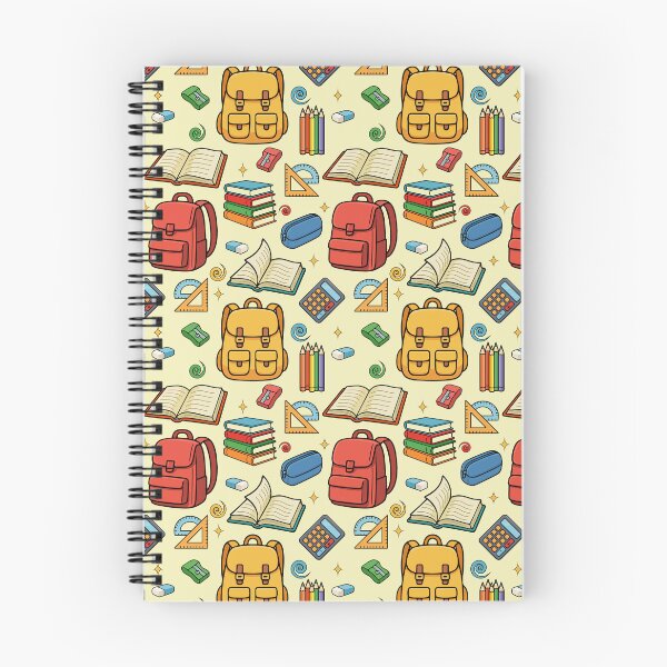 Item preview, School Supplies Pattern On Yellow designed and sold by Ayesha Saleem.