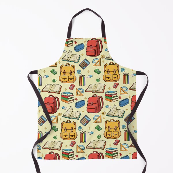 Item preview, School Supplies Pattern On Yellow designed and sold by Ayesha Saleem.