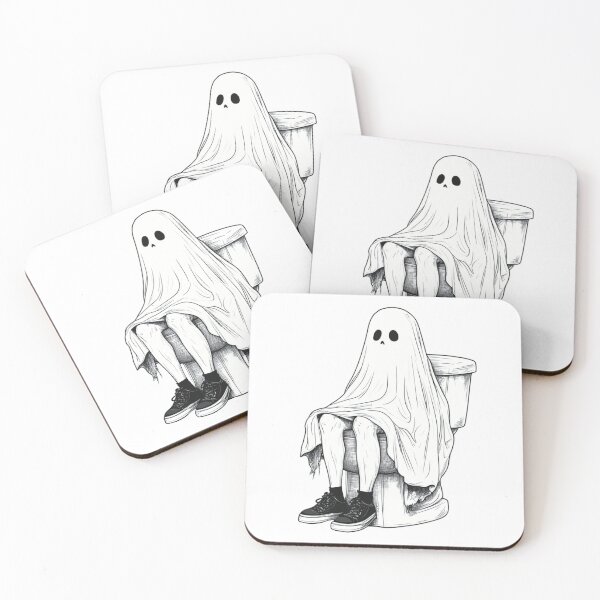 Item preview, Hilarious Toilet Ghost - Halloween Bathroom Humor for Spooky Season designed and sold by RockFireMerch.