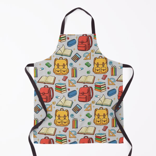 Item preview, School Supplies Pattern On Grey designed and sold by Ayesha Saleem.