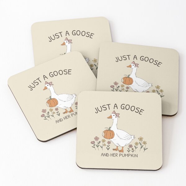 Item preview, Just a Goose and Her Pumpkin designed and sold by FlashCraft Design.