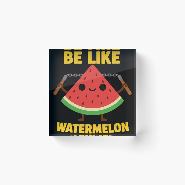 Item preview, Funny Watermelon Cartoon Design – Be Like Watermelon designed and sold by haitrieuic96.