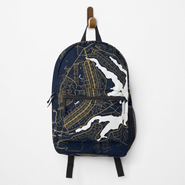 Item preview, Brasilia City Map of Brazil - Gold Art Deco designed and sold by deMAP.