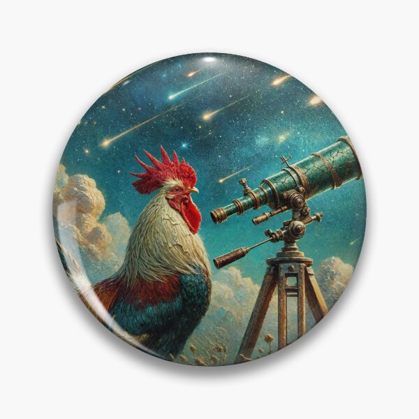 Item preview, Rooster Gazing at the Perseids designed and sold by M-Y-A-R-T-.