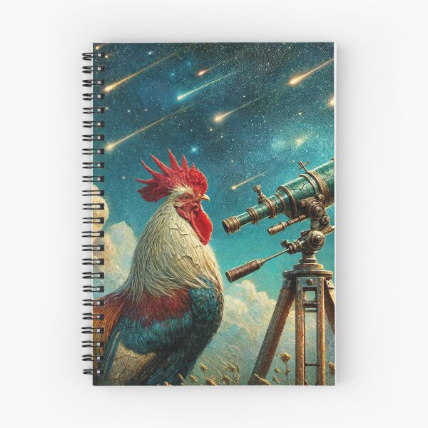 Item preview, Rooster Gazing at the Perseids designed and sold by M-Y-A-R-T-.