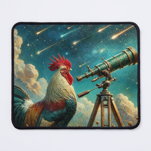 Item preview, Rooster Gazing at the Perseids designed and sold by M-Y-A-R-T-.