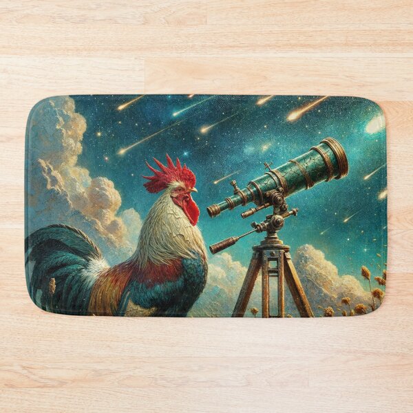 Item preview, Rooster Gazing at the Perseids designed and sold by M-Y-A-R-T-.