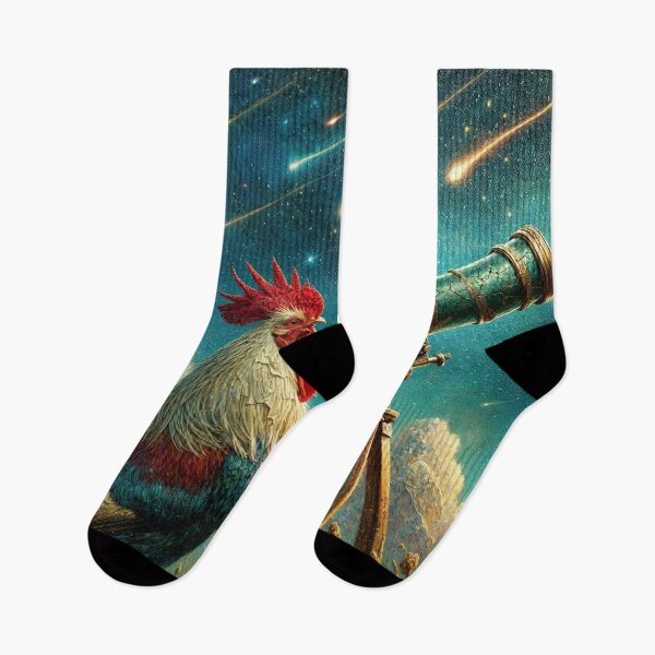 Item preview, Rooster Gazing at the Perseids designed and sold by M-Y-A-R-T-.