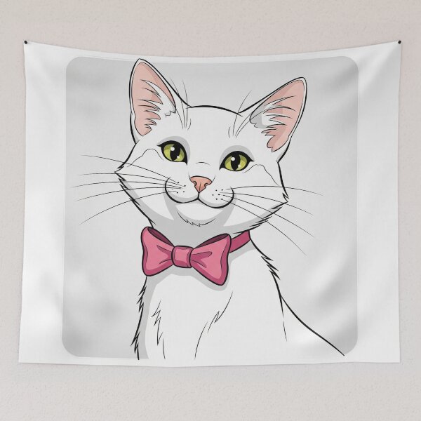 Item preview, White Elegant & Stylish cat designed and sold by piairz-shop.