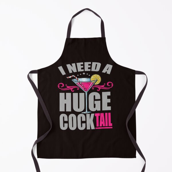 Item preview, I Need a Huge COCKtail Adult Joke Funny Drinking Quote designed and sold by chris-ellis-art.