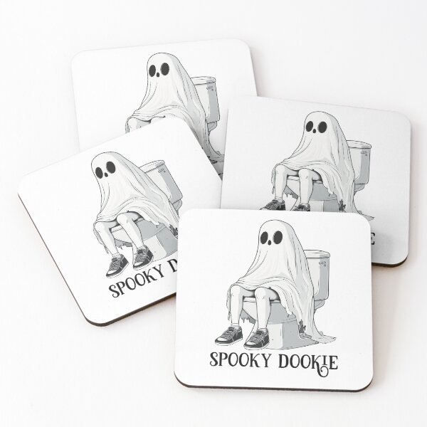 Item preview, Spooky Dookie Toilet Humor Ghost for IBS Warriors designed and sold by RockFireMerch.