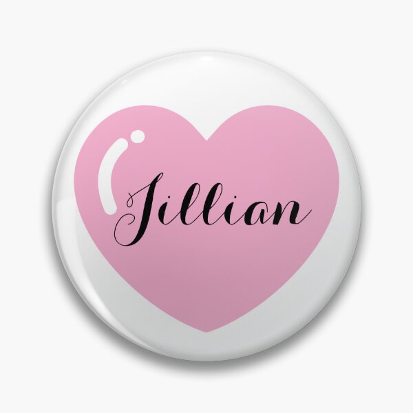 Item preview, Jillian Name with Pink Heart  designed and sold by Monika Howarth.