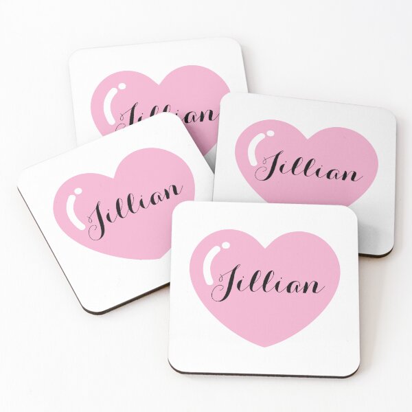 Item preview, Jillian Name with Pink Heart  designed and sold by Monika Howarth.