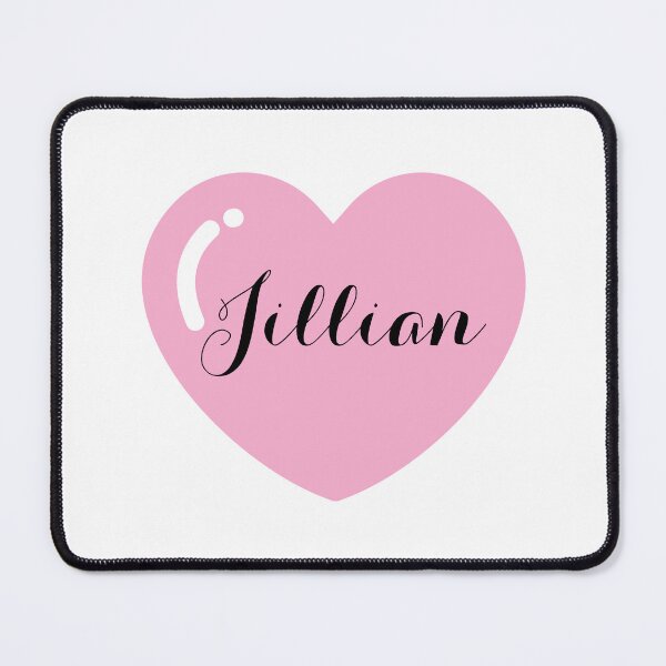 Item preview, Jillian Name with Pink Heart designed and sold by Monika Howarth.