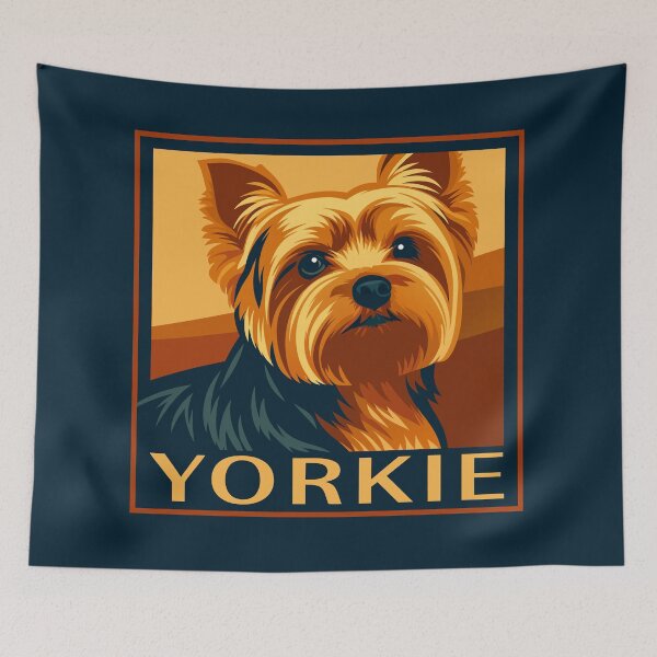 Item preview, Yorkie Retro Portrait designed and sold by AntiqueImages.
