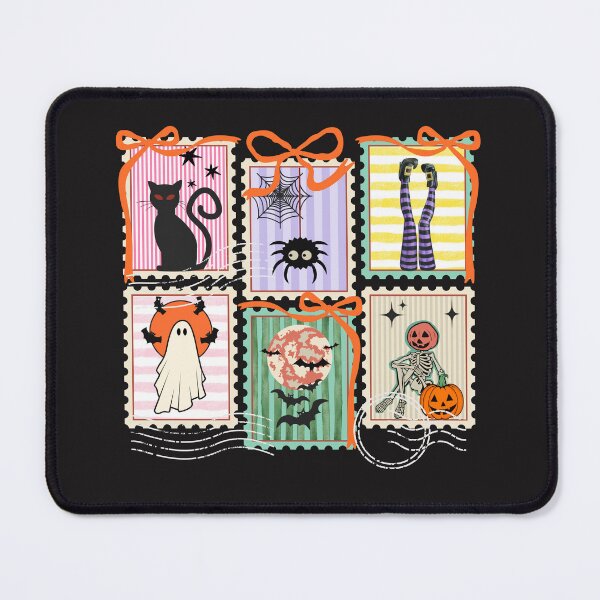 Item preview, Cute Halloween Stamps with Preppy Ribbon Bow, Funny Spooky Aesthetic, Whimsical Coquette Holiday designed and sold by Windmill Wildflowers.