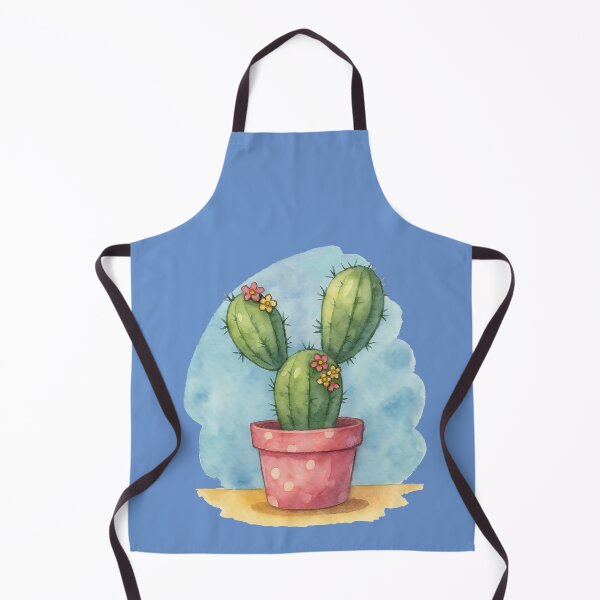 Item preview, Cute Watercolor Cactus in Pink Pot – Adorable Plant Illustration designed and sold by Minimochi Art.