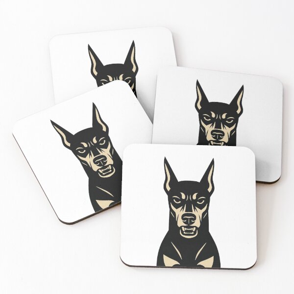 Item preview, Fierce Doberman Poster Art designed and sold by Nuvijo.