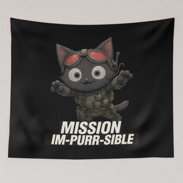 Item preview, Mission Im-Purr-sible designed and sold by TheDuckprints.