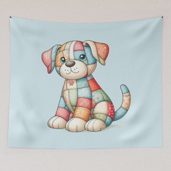 Item preview, Colorful Dog - Patchwork Animal designed and sold by PawPrintStyles.