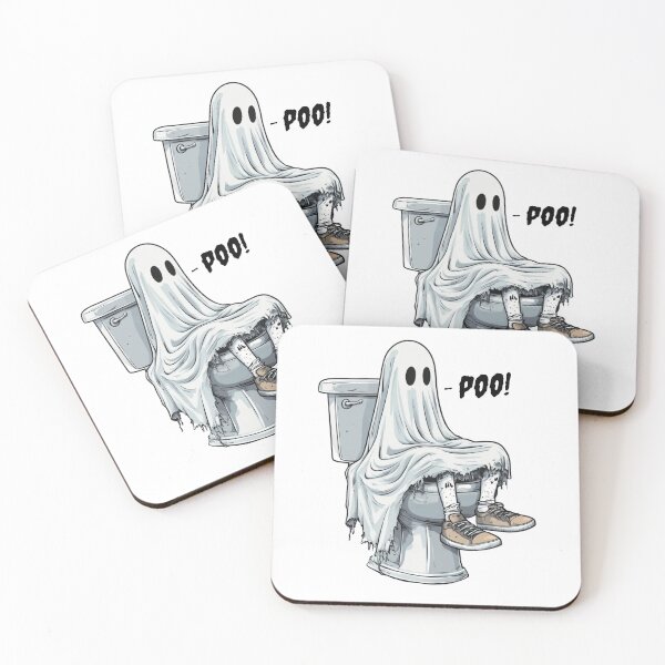 Item preview, Boo Poo Ghost On Toilet Halloween designed and sold by RockFireMerch.