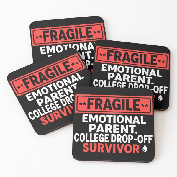 Item preview, Fragile Emotional Parent College Drop Off Survivor Funny Quote designed and sold by Teetreasure2.