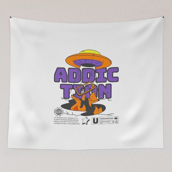 Item preview, Addiction – Modern Tech & Screen Dependency Artwork designed and sold by HasHs.