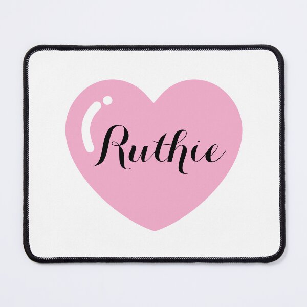 Item preview, Ruthie Name with Pink Heart designed and sold by Artbymonika.