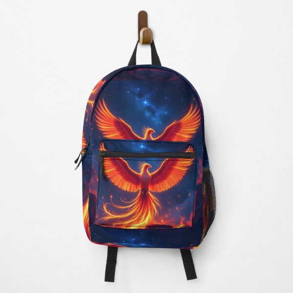Item preview, Cosmic Phoenix Rising – Neon Firebird of Rebirth designed and sold by artmanikin.