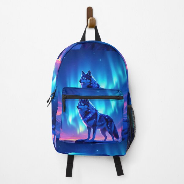 Item preview, Aurora Cosmic Wolf – Starlit Spirit Guardian designed and sold by artmanikin.