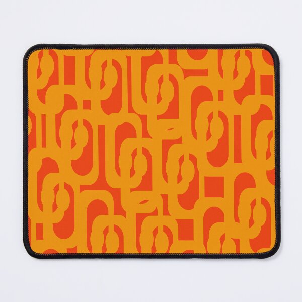 Item preview, Mid Century Modern Loop Pattern in Orange Yellow designed and sold by kierkegaard.