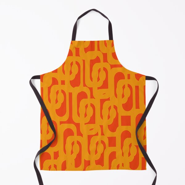 Item preview, Mid Century Modern Loop Pattern in Orange Yellow designed and sold by kierkegaard.