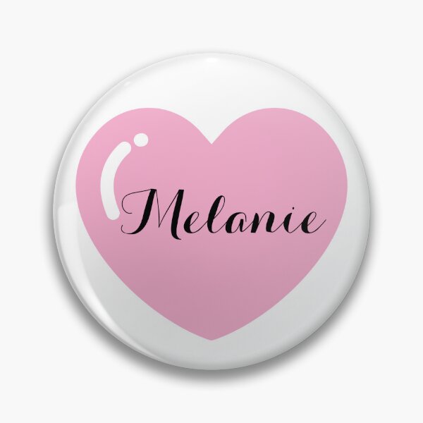 Item preview, Melanie Name with Pink Heart  designed and sold by Artbymonika.