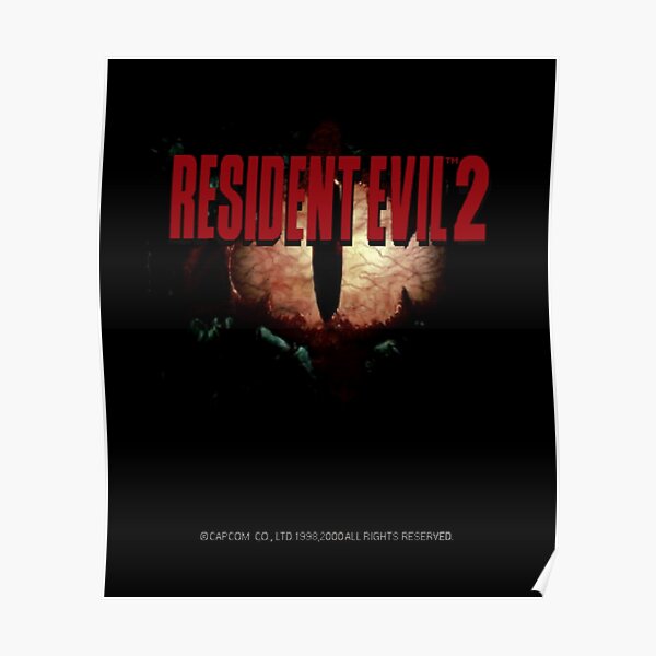 Resident Evil 2 Menu Screen Poster