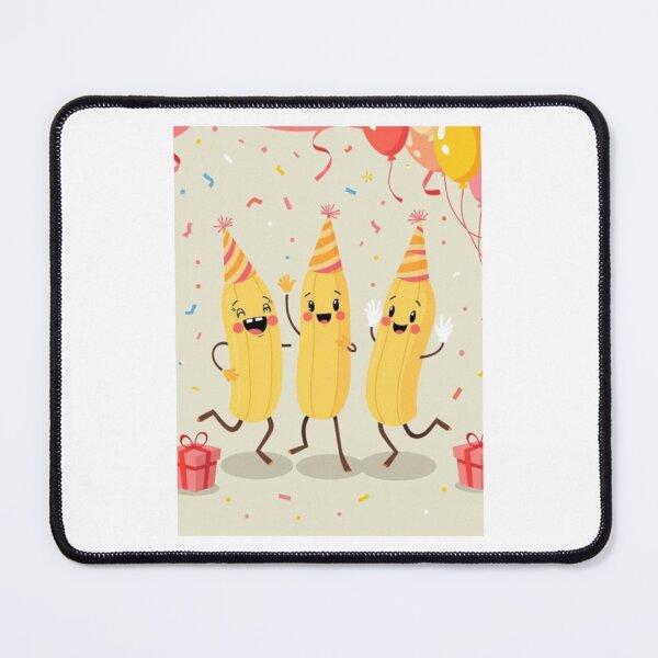 Item preview, Dancing banana birthday funny cute gift meme happy party hat designed and sold by CheeseBlueprint.