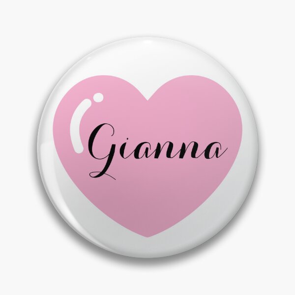 Item preview, Gianna Name with Pink Heart  designed and sold by Monika Howarth.