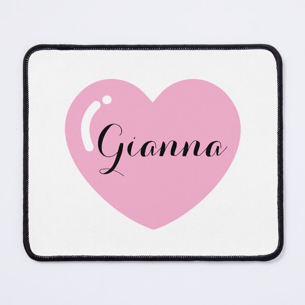 Item preview, Gianna Name with Pink Heart  designed and sold by Monika Howarth.