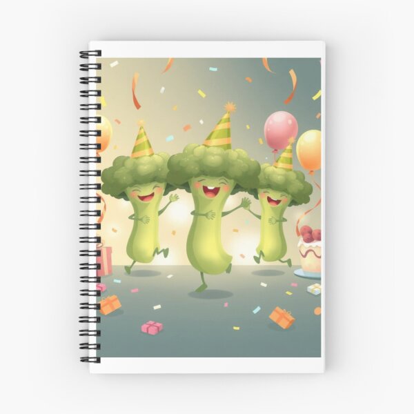 Item preview, Dancing broccoli birthday funny cute gift meme happy party hat designed and sold by CheeseBlueprint.