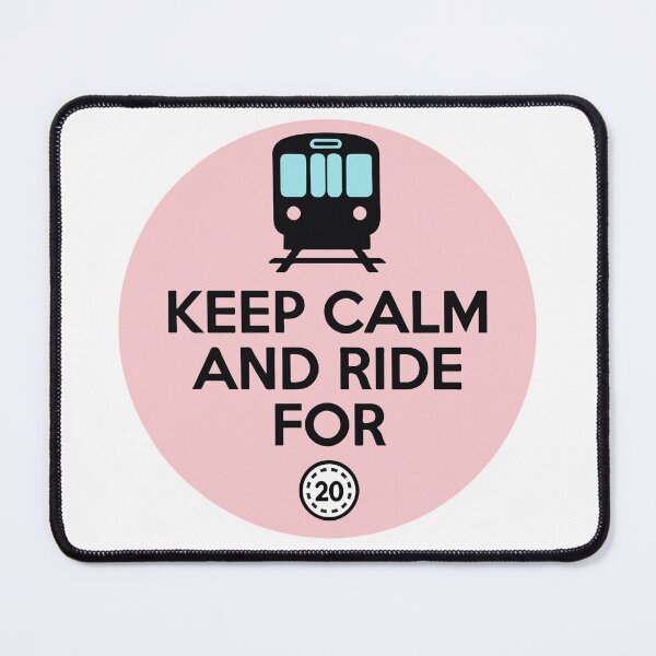 Item preview, Keep Calm and Ride for 20 – Bangkok BTS Skytrain designed and sold by pick-o-print.